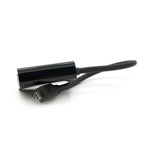 Конвертер micro HDMI (тато) на VGA (мама) 30cm, Black, 4K / 2K, Пакет