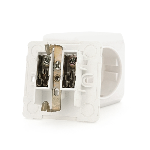 Розетка із заземленням накладна для зовнішнього монтажу, White, Q30