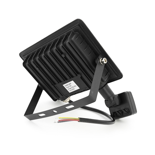 Прожектор LED з датчиком руху Ritar ZB-PGGY-30W, 30W, SMD2835, IP65, 2400Lm, 6500K (100%), Ra&amp;gt;70, 141*126*40mm, Black