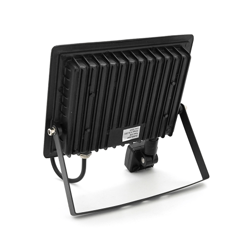 Прожектор LED з датчиком руху Ritar ZB-PGGY-50W, 50W, SMD2835, IP65, 4000Lm, 6500K (100%), Ra&amp;gt;70, 182*146*40mm, Black