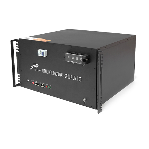 Акумуляторна батарея Ritar LiFePO4 51.2V 150Ah 7680Wh BMS100A@16S для монтажу у стійку ( 495 x423 х 265 ) Q1