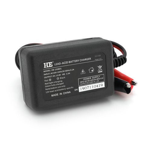 Автоматичне ЗУ для акумулятора HE 12V, 100-260V, 1A, LCD, клеми (AGM / Gel / Lead)
