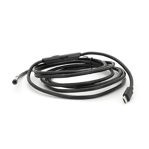 Універсальний ендоскоп 3в1 (USB / MicroUSB / Type-C) для смартфона / ПК, камера 5.5мм, жорсткий кабель 2м, з LED-підсвічуванням, IP67
