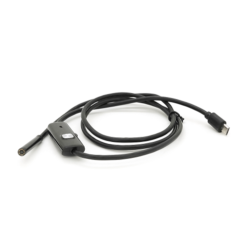Універсальний ендоскоп 2в1 (USB / MicroUSB) для смартфона / ПК, камера 5.5мм, м&apos;який кабель 1м, з LED-підсвічуванням, IP67