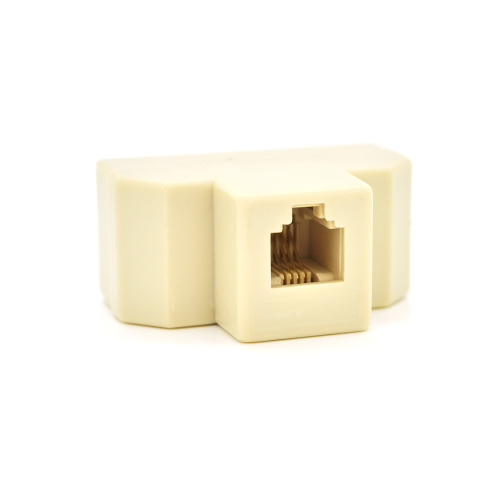 Розгалужувач RJ11 6P4C мама / 3 Х мама RJ11 для розгалуження кабелю, білий, Q100