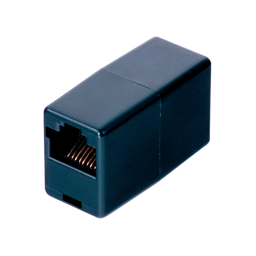 З'єднувач RJ45 8P8C мама / мама RJ45 для з'єднання кабелю, чорний, Q100