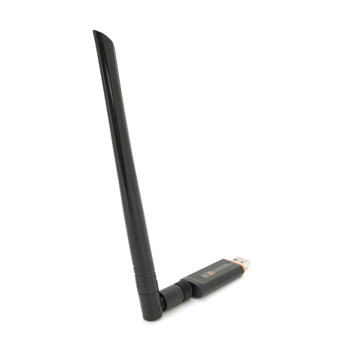 Бездротовий мережевий адаптер Wi-Fi-USB3.0 Merlion LV-UAC13, RTL8812BU, з антеною 20см, 802.11bgn, 1200MB, 2.4 GHz, Blister Q20