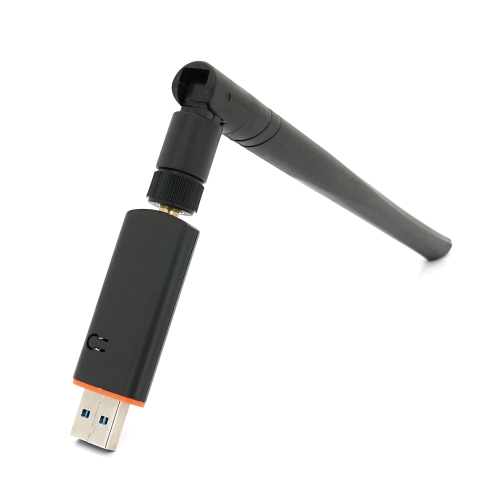 Бездротовий мережевий адаптер Wi-Fi-USB3.0 Merlion LV-UAC13, RTL8812BU, з антеною 20см, 802.11bgn, 1200MB, 2.4 GHz, Blister Q20