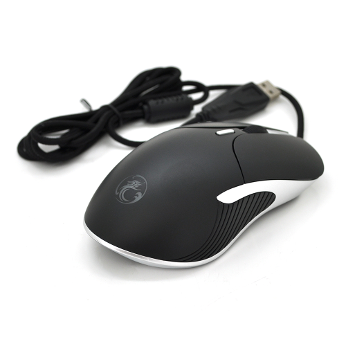 Миша дротова iMICE X6, 6 кнопок, 800 / 1200 / 1600 / 2400 / 3200 / 6400 DPI, Led Lighting, 1,8м, Win7 / 8 / 10 Mac OS, Black, COLOR BOX, Q60