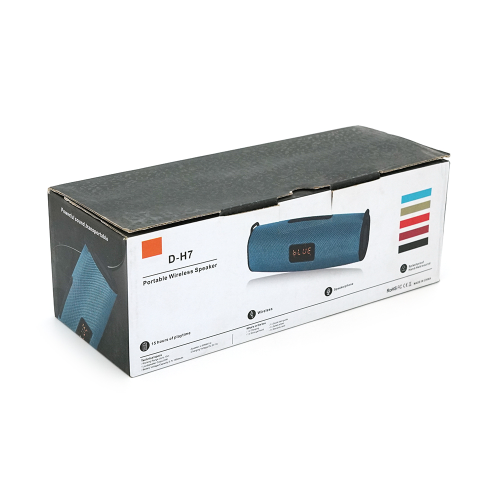 Колонка DH7+Display Bluetooth 4.1 до 10m, 1х3W, 4&amp;Omega;, 400mAh, &amp;ge;90dB, TF card / USB, ремень, DC 5V, Green