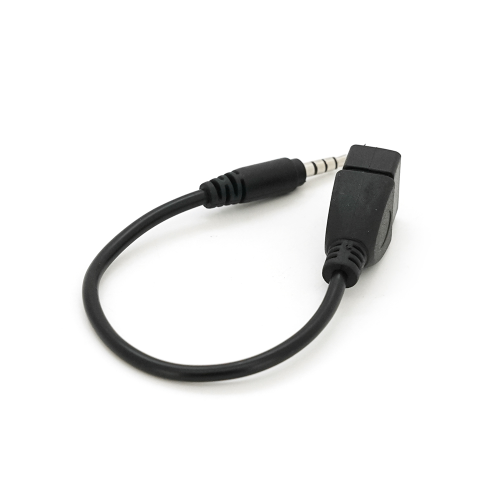 Перехідник USB2.0(F)=&amp;gt; Jack 3.5(M) Stereo, 0,3м, Black, OEM