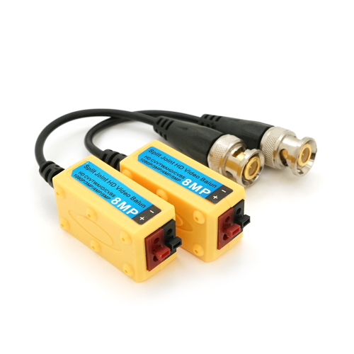Пасивний приймач відеосигналу 8MP AHD / CVI / TV / CVBS, 720P / 960P / 1080P - 400 / 300 метрів, пружинні затискачі
