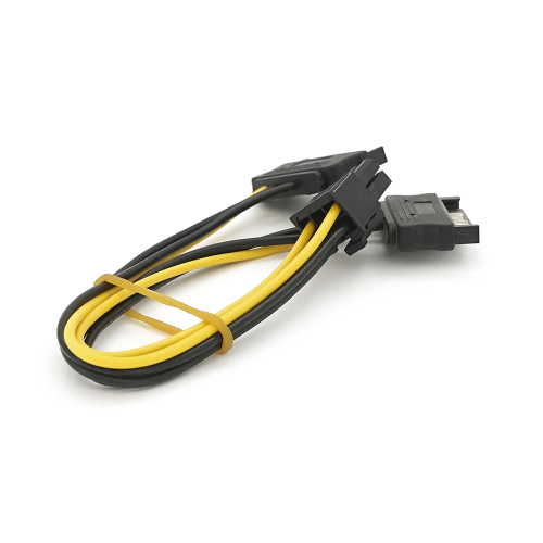 Кабель-перехідник для живлення відеокарти SATA+SATA-&amp;gt;6P, OEM Q50