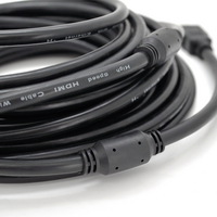 Кабель Ritar Premium PL-HD94 HDMI-HDMI Ultra HD 1080P, 15.0m, v1,4, OD-8.0mm, з фільтром, круглий Black, конектор Gold, Box, Q25