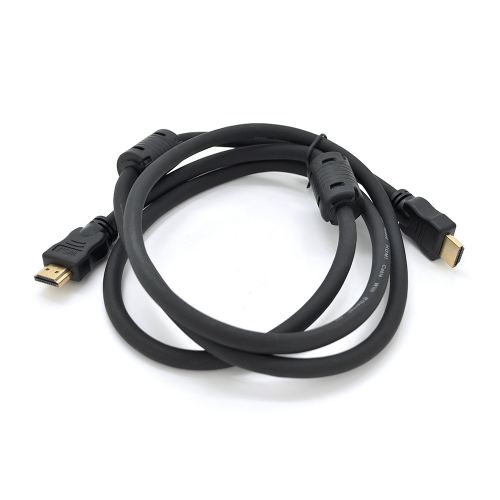 Кабель Ritar PL-HD348 HDMI-HDMI Ultra HD 4K,1080P, 0.8m, v1,4, OD-7.3mm, з фільтром, круглий Black, коннектор Gold, Пакет, Q250