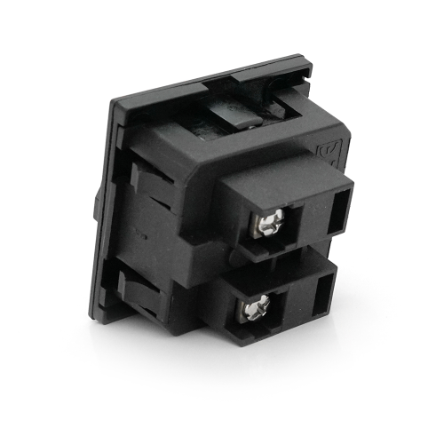 Розетка врізна з заземленням E-08, Input: AC 100-250V 16A, Black