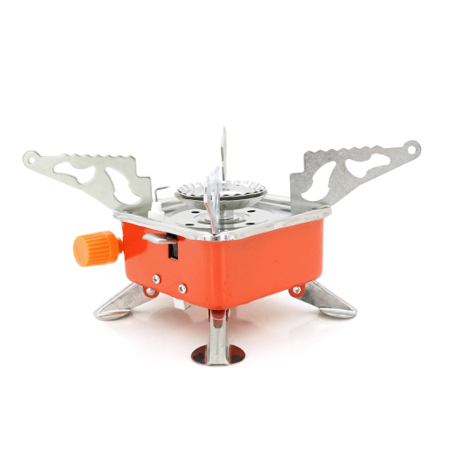 Туристичний газовий пальник K-201 з п&apos;єзопідпалом під газові балони бутан, Box