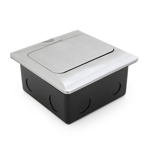 Розетка подвійна напольная висувна із заземленням J28L, Input: AC 100-250V 16A, White