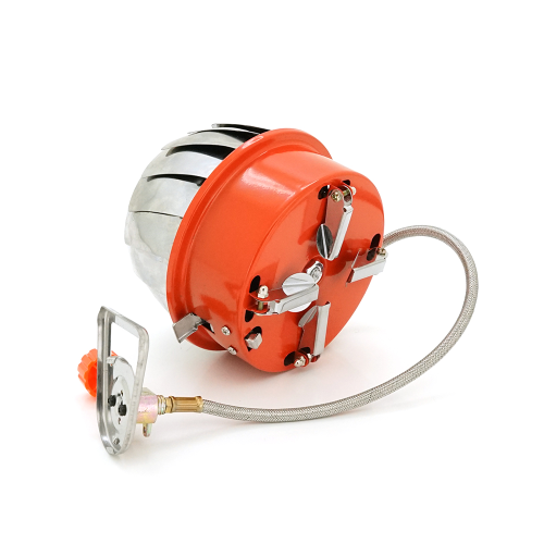 Туристичний газовий пальник K-206 з п&apos;єзопідпалом та захистом від вітру під газові балони бутан та пропан-бутан, Box