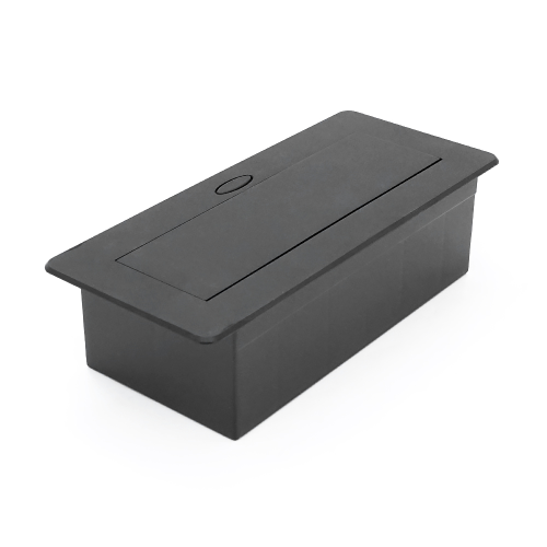 Розетка для підлоги висувна із заземленням J29L, дві розетки + 2 * USB + 2* RJ45, Input: AC 100-250V 16A, Black