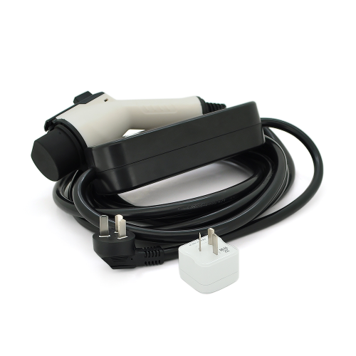 Зарядний пристрій для електромобіля DC: 220V / 16A, довжина кабелю 10m, IP67, LED-індикація, роз&apos;єм GB / T, з перемикачем