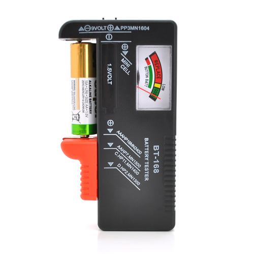 Тестер ємності BT-168 для акумуляторних батарей AA / AAА / D / C / серії AG, 1,5V і 9V