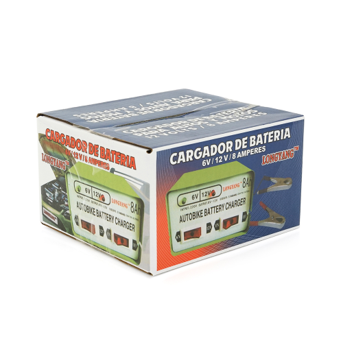 Автомобільне ЗУ 6V / 12V 8А, з індикацією, AC 200V-240V, DC 6V-12V / 0.9A + крокодили, Q20