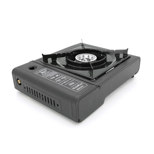 Портативна газова плита LION, під газові балони бутан та пропан-бутан, Black, Box