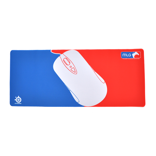 Килимок 300 * 700 тканинний MLG з бічною прошивкою, товщина 3 мм, Blue, Box