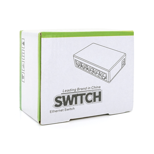 Комутатор JY 5005S 5 портів Ethernet 10 / 100 Мбіт / сек. DC 5 . Блок живлення 5V у комплекті
