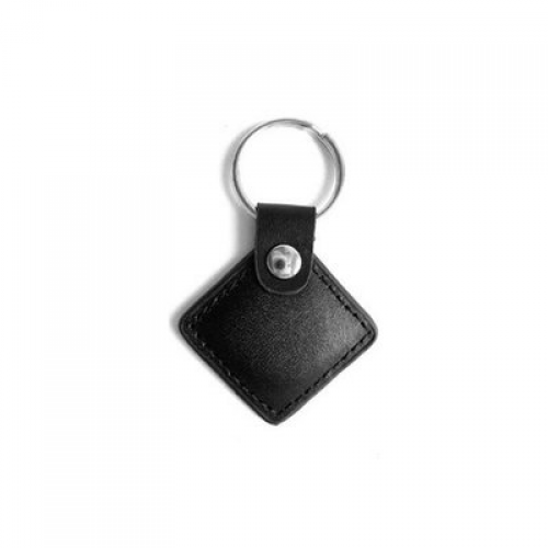 Безконтактний брелок IC MIFARE 13,56 МГц(MF-Leather ) у шкіряному чохлі, колір чорний