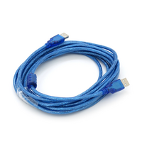 Кабель USB 2.0 RITAR AM / AM, 5.0m, прозорий синій