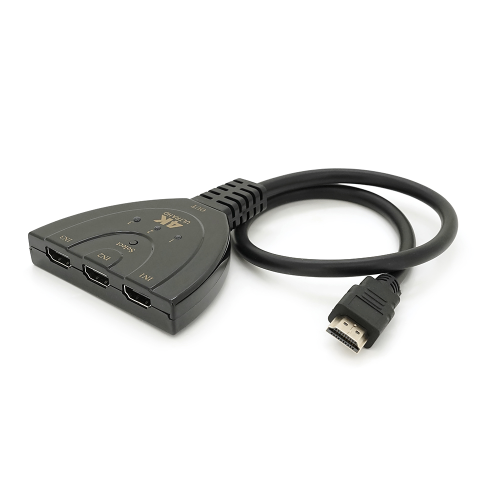 Розгалужувач HDMI(тато) на 3* HDMI(мама), 1080P, 0,8 м, Black