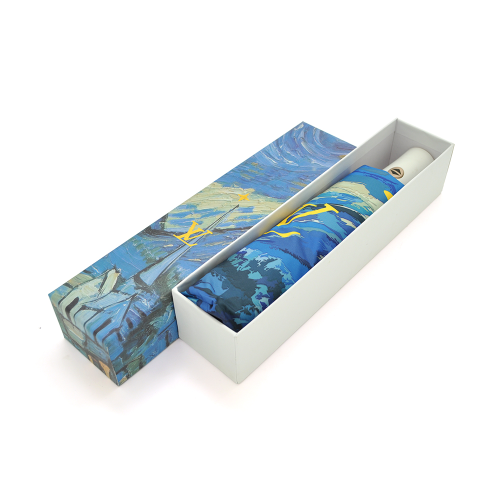 Парасолька жіноча &amp;quot;Starry Night&amp;quot; автоматична, D-116см, захист від сонця, UV (99%), захист від дощу, каркас - Al+Fe, Blue