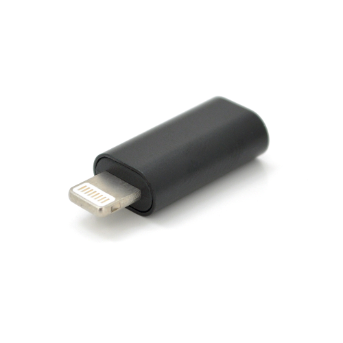 Перехідник Lighting(M) =&gt; Type-C (F), Black, OEM