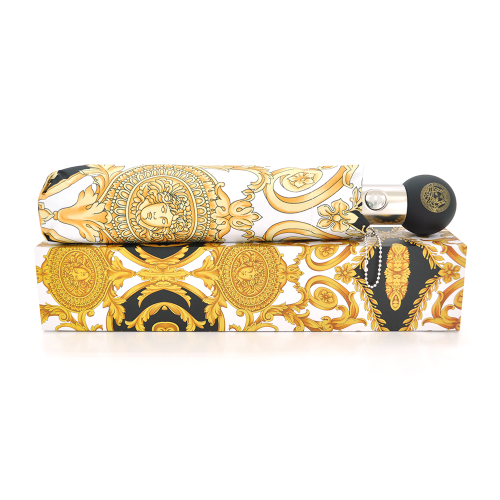 Парасолька жіноча автоматична, D-120см, захист від сонця, UV (99%), захист від дощу, каркас - Al+Fe, Black-gold