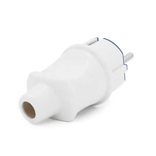 Вилка з заземленням 10 / 16А 250V A712, White, Q20