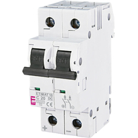 Автоматический выключатель ETI ETIMAT 10-DC 2p C 20 A (6 kA) (2138717)