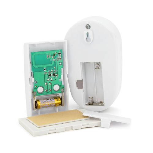 Бездротовий дверний дзвінок Luckarm 8853, приймач-передавач, 15 мелодій, світлооповіщення, дальність 90 метрів, White, Blister