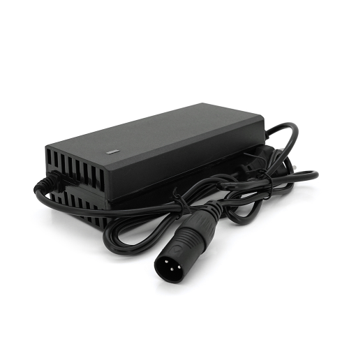 Зарядний пристрій для акумуляторів Li-ion 48V3A(54.6V),13S,штекер 3-pin XLR 18 mm(1+ / 2-),з індикацією,BOX