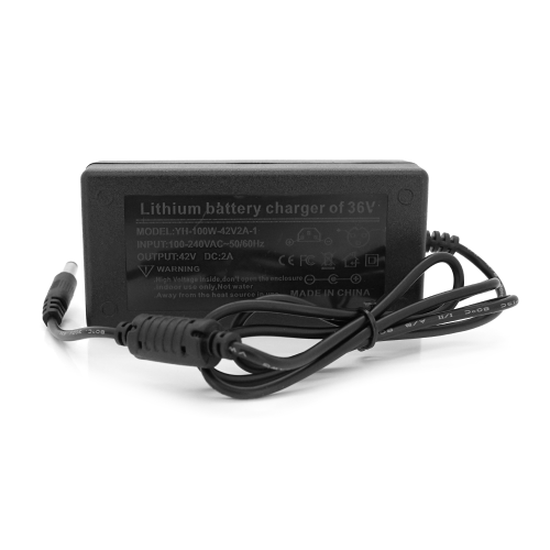 Зарядний пристрій для акумуляторів Li-ion 36V2A (Max.:42V / 2A), штекер 5,5х2,5мм, з індикацією, BOX