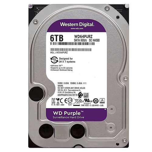 Жорсткий диск Western Digital Purple 6TB 5400rpm 256MB WD64PURZ 6Gb / s