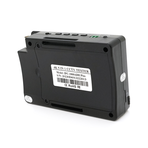 Тестер для камер відеоспостереження IPC-1800 PLUS, c 4&amp;Prime; сенсорним дисплеєм, сенсорним дисплеєм, підтримує IP, CVI, TVI, AHD 4K, Wi-Fi, LAN, BNC, 12V, POE