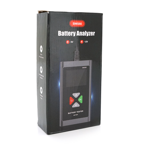 Тестер для акумуляторних батарей BM-580, 6В / 12В + крокодилли