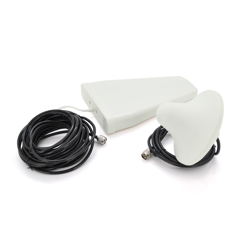 Комплект підсилювач GSM304-3G-4G 900 / 1800 / 2100МГц. Підсилювач тридіапазонний, антена прийому 10м кабелю, антена ретрансляції 3 метри. White