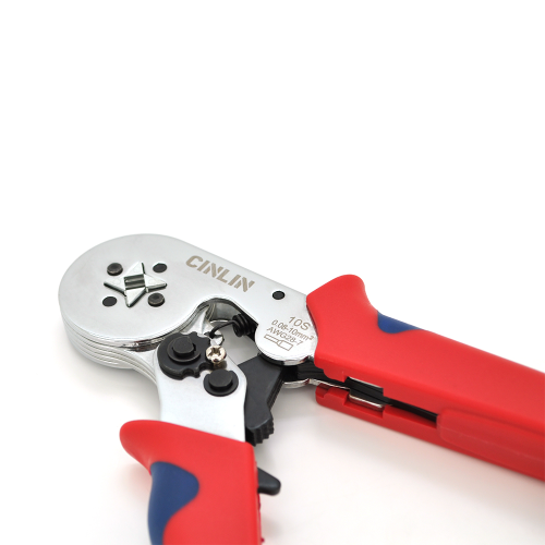 Крімпер CINLINELE HCS8 6-4 Premium для обтиску кабельного накінечника, 0.25-10mm2, Red