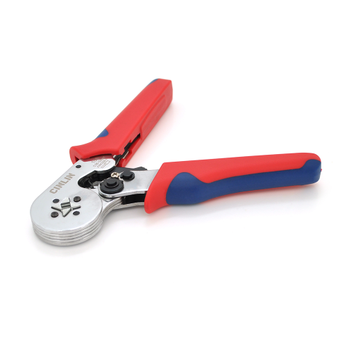 Крімпер CINLINELE HCS8 6-4 для обтиску кабельного накінечника, Red-blue + набір кабельних наконечників (VE0508, VE7508, VE1008, VE1508, VE2508, VE4009)