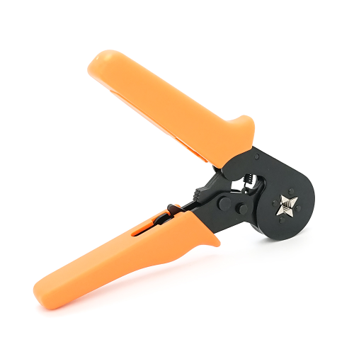 Крімпер CINLINELE HCS8 6-4 для обтиску кабельного накінечника, orange + набір кабельних наконечників (VE0508, VE7508, VE1008, VE1508, VE2508, VE4009,VE6102)