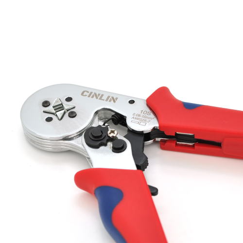 Крімпер CINLINELE HCS8 10SA для обтиску кабельного накінечника, red + набір кабельних наконечників (VE0508, VE7508, VE1008, VE1508, VE2508, VE4009,VE6102)
