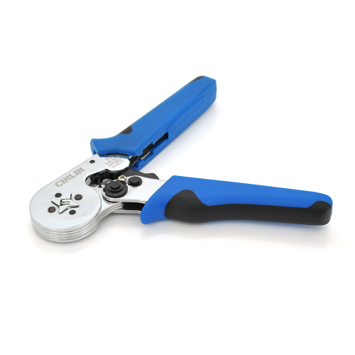 Крімпер CINLINELE HCS8 10S для обтиску кабельного накінечника, blue + набір кабельних наконечників (VE0508, VE7508, VE1008, VE1508, VE2508, VE4009)